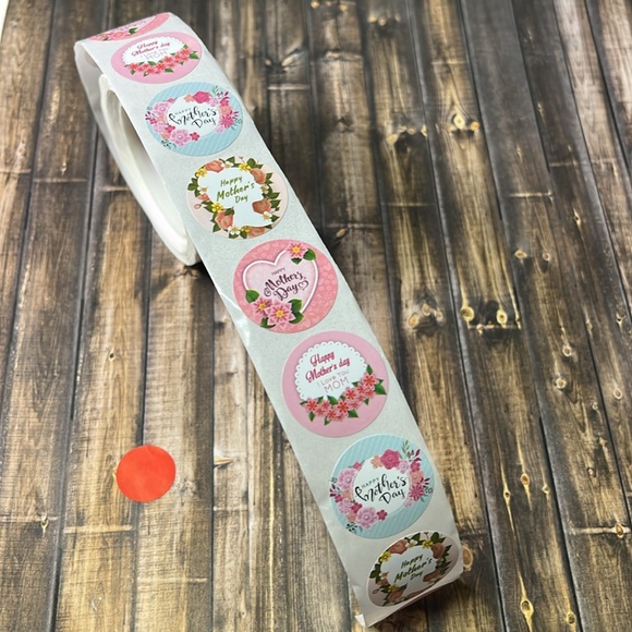 5for$10 Happy Mothers Day 500Pc Stickers Roll Seal Cards Decoration 4 Designs - Picture 1 of 4